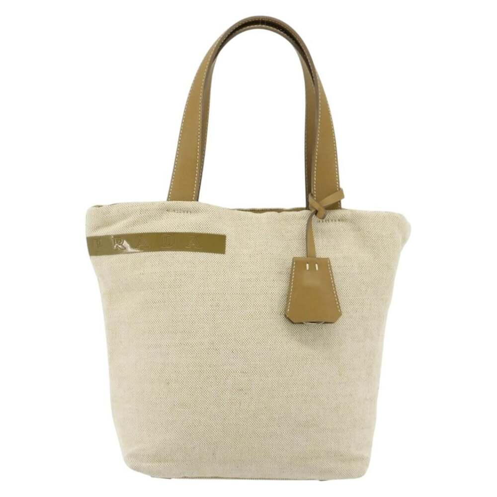 Prada Canvas Sports Line Handbag Beige